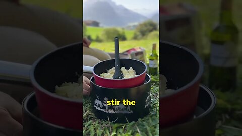 BUCKETLIST EXPERIENCE: Fondue backpack in the Swiss Alps!