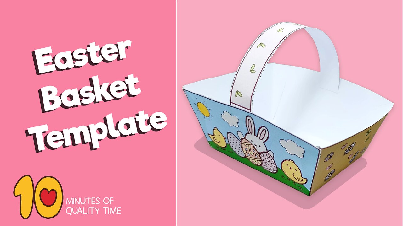 Easter Basket Template Craft