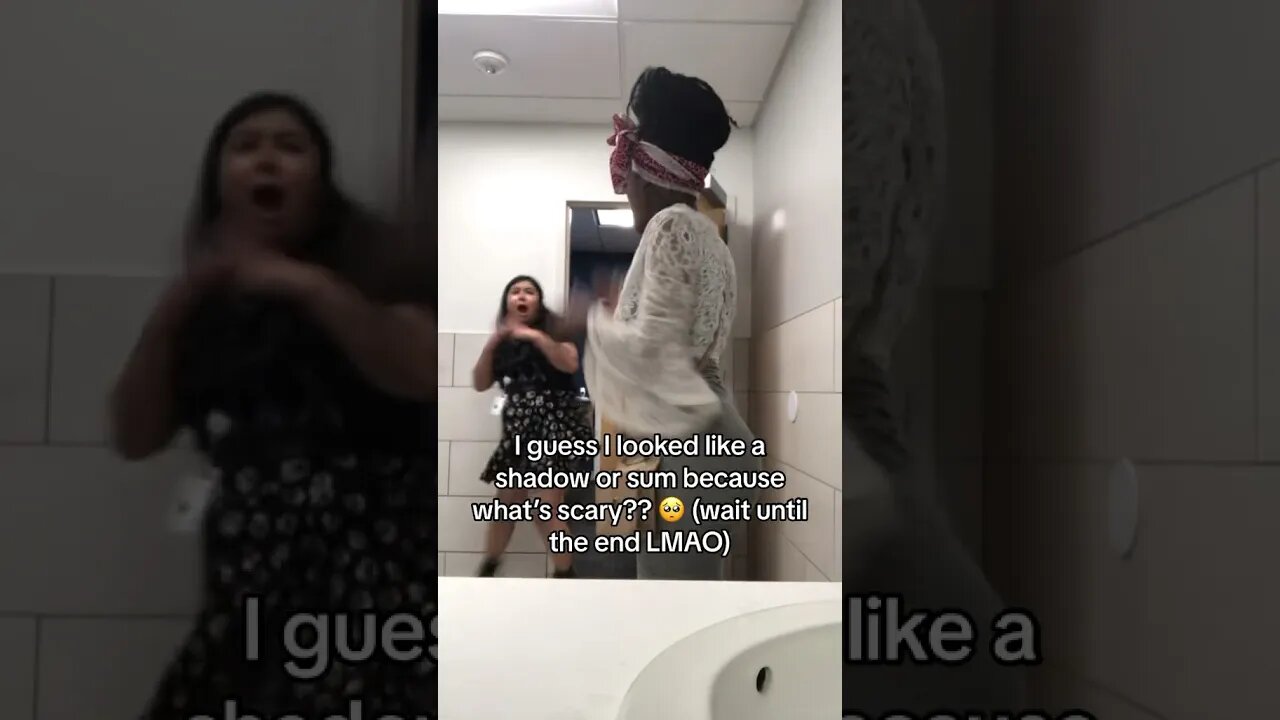 Seen a dark figure and started screaming