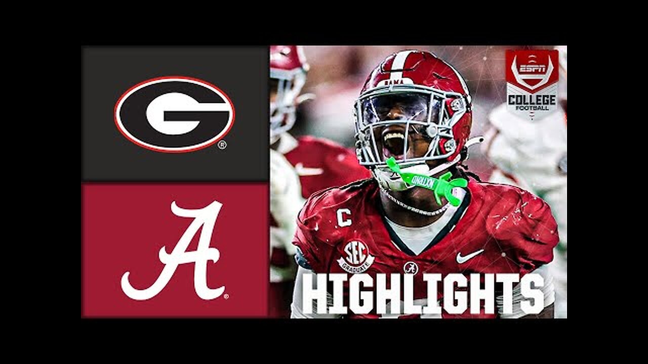 Georgia Bulldogs vs. Alabama Crimson Tide | Full Game Highlights | ESPN College Football