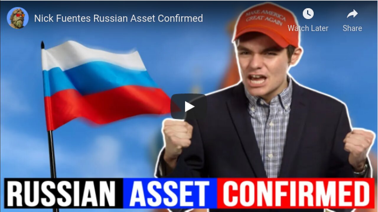 (mirror) Nick Fuentes Russian Asset Confirmed --- Poseidon