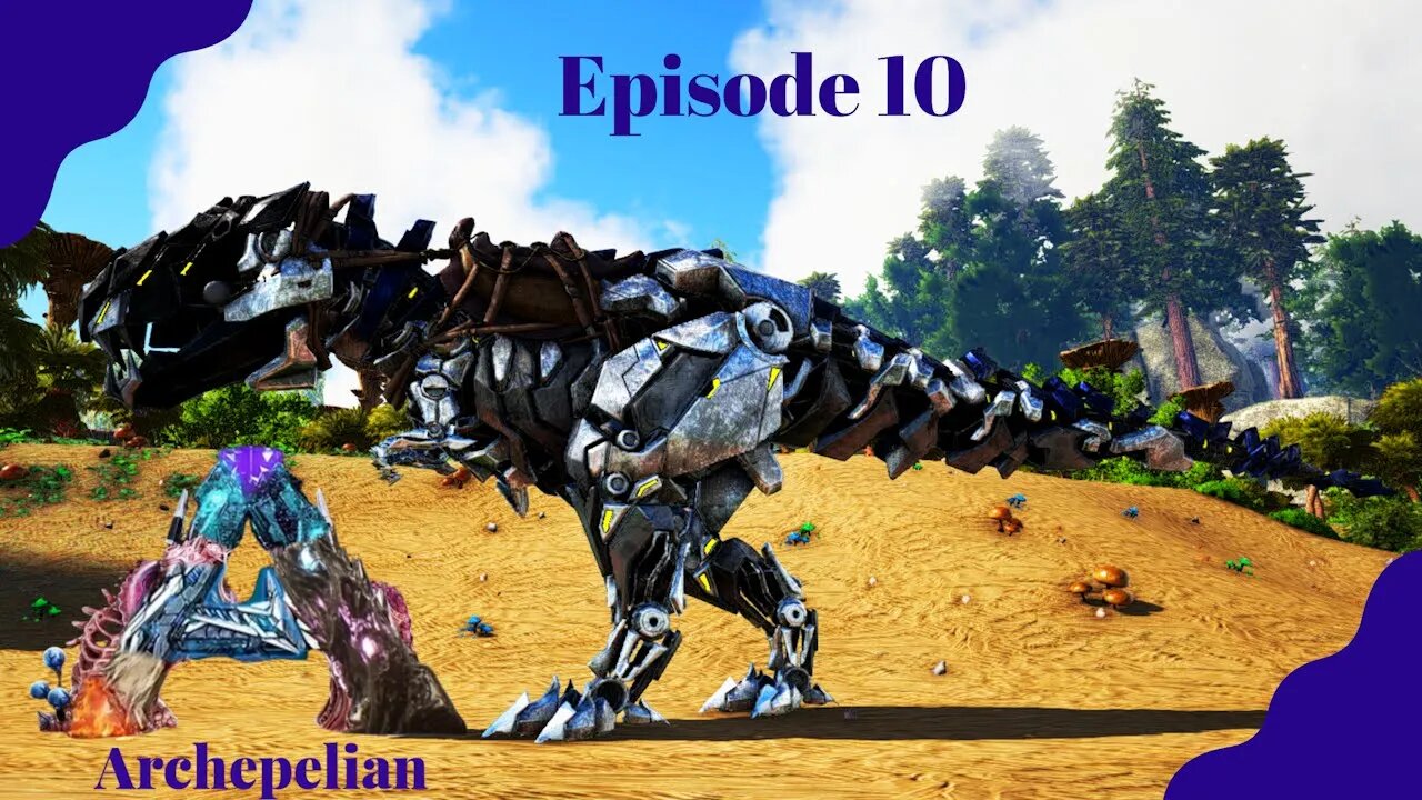 Taming a new Rex and Going on a Metal Run! Archepelian Map - ARK Survival Evolved - Ep 10