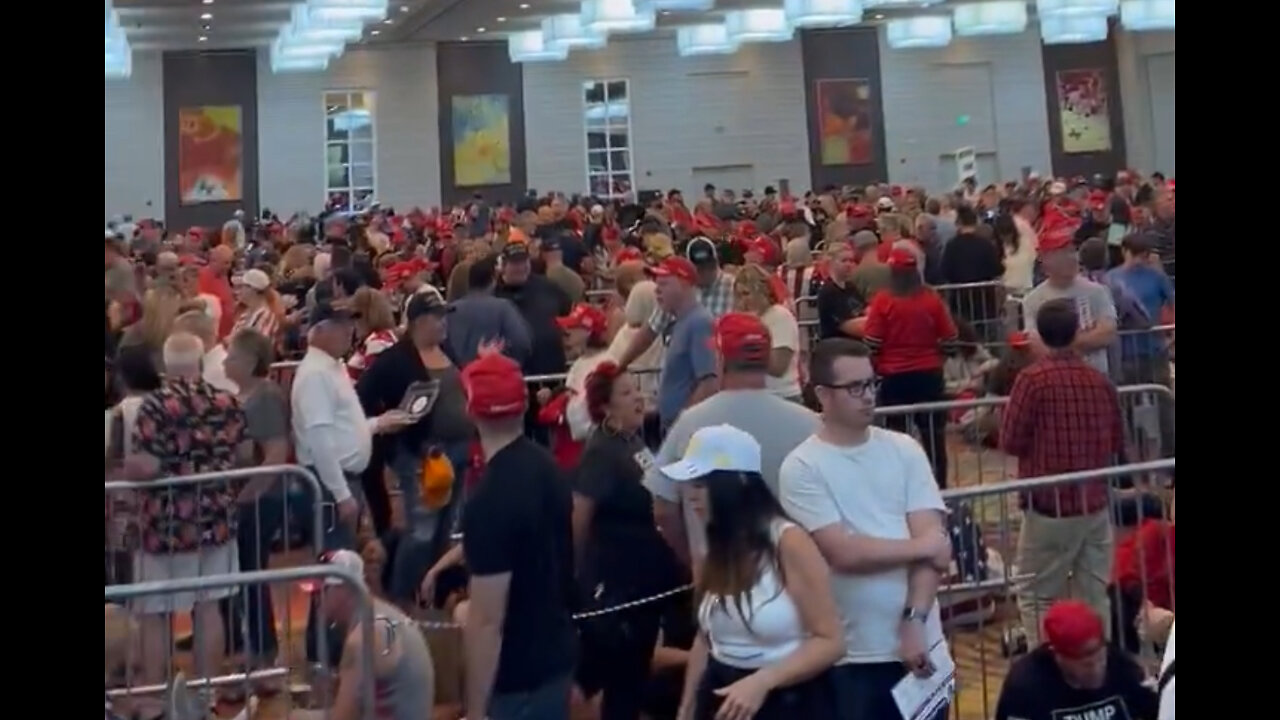 Line for Trump rally in Reno, Nevada