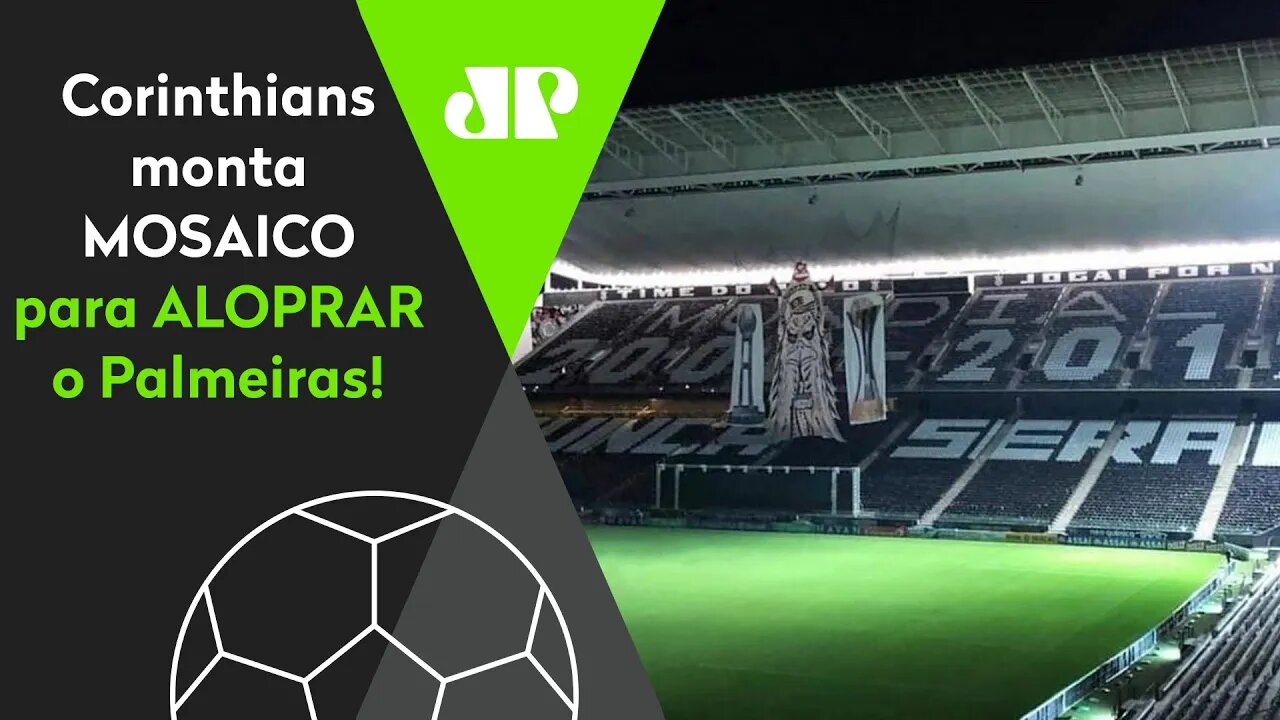 OLHA o MOSAICO que o Corinthians fez pra PROVOCAR o Palmeiras!
