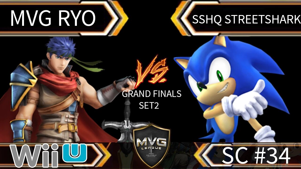 MVG Ryo (Ike) vs SSHQ StreetShark (Sonic & Mario) - SSB4 Grand Finals Set 2 - Smash Wii U