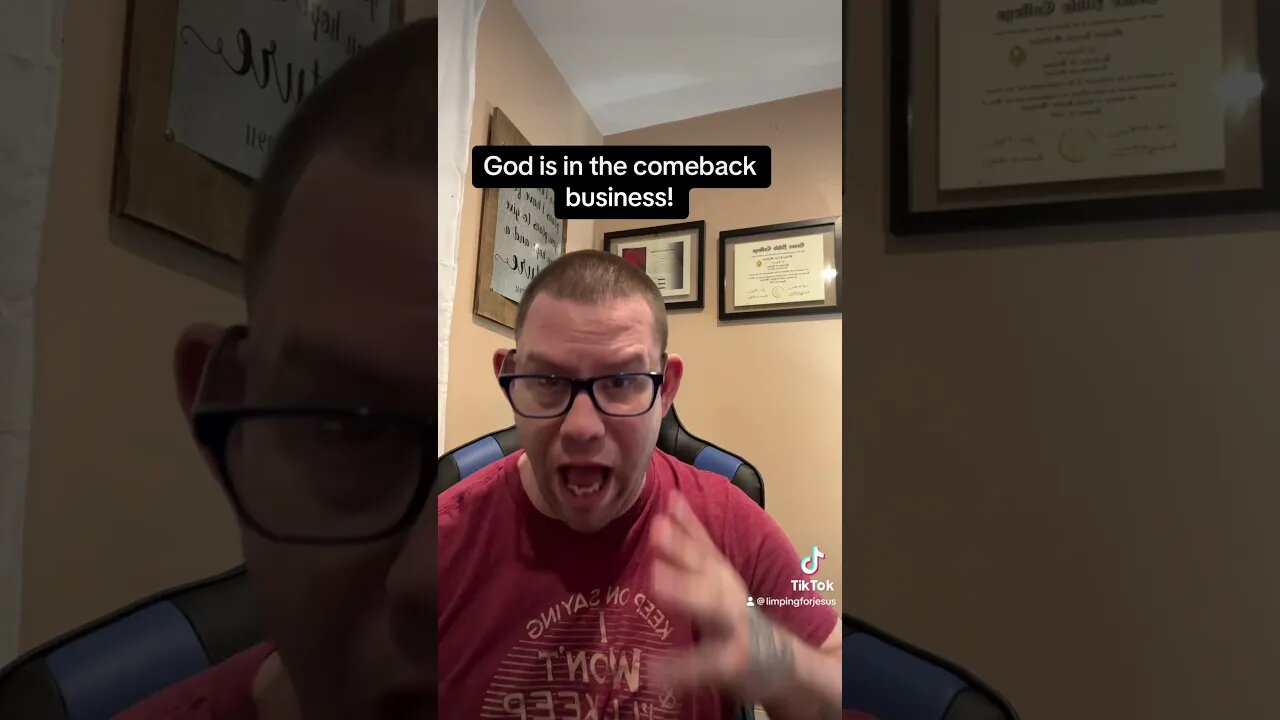 God is in the comeback business! #devotional #tiktok #comebackstory