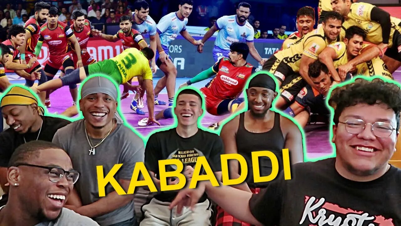 AMERICAN FOOTBALL PLAYERS REACT TO PRO KABADDI HIGHLIGHTS