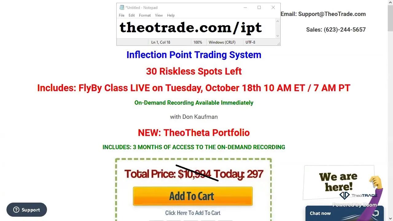 Inflection Point Trades: High Probability Income Generating System