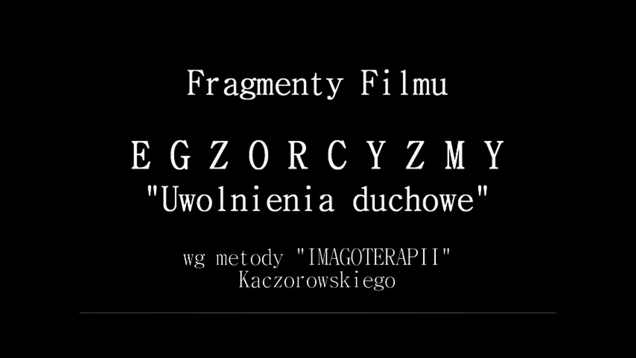 ZAPOWIEDZ FILMU, SEANS Z BYTAMI, EGZORCYZMY, OPĘTANIA, UWOLNIENIA DUCHOWE W HIPNOZIE /2006 ©TV IMAGO