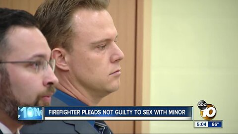 Firefighter pleads not guilty to sex with minor