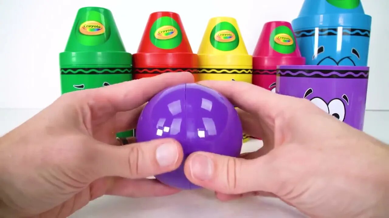 158 3Best Toy Learning Video for Toddlers and Kids Learn Colors with Surprise Crayons!