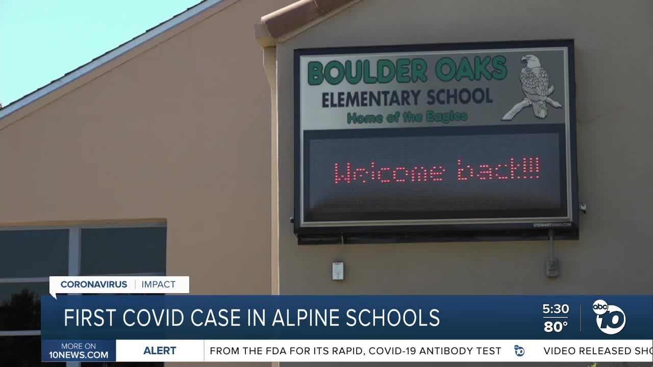 First COVID-19 case in Alpine schools triggers response plan