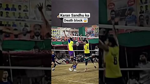 Karan Sandhu ka death block 😱 Mumbra All India volleyball tournament