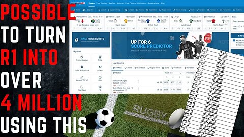 From R1 to Millionaire: The Sports Betting Experiment