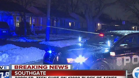 Toddler, teen shot in Southgate