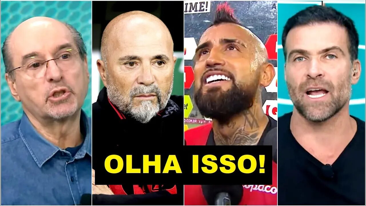 DETONOU! "Cara, o Vidal CHAMOU o Sampaoli de..." DECLARAÇÃO FORTE sobre técnico do Flamengo! DEBATE!