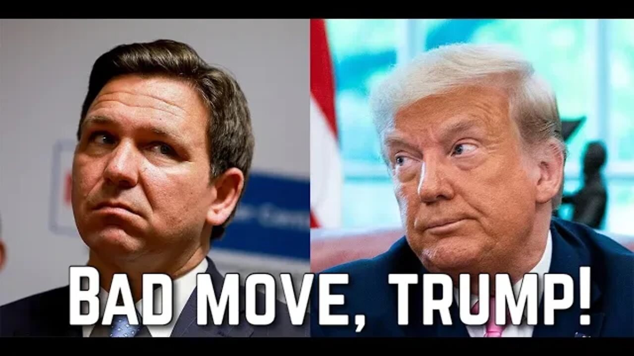 Parting the RED WAVE...Trump Attacks Desantis