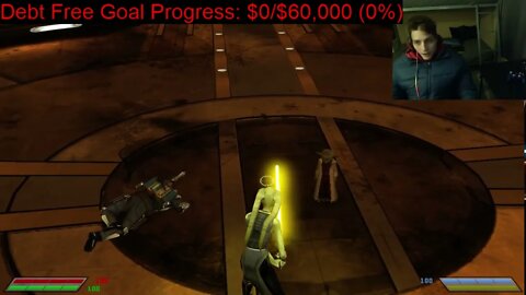 Yoda VS Jango Fett The Bounty Hunter In A Battle With Live Commentary In Star Wars Jedi Knight Jedi