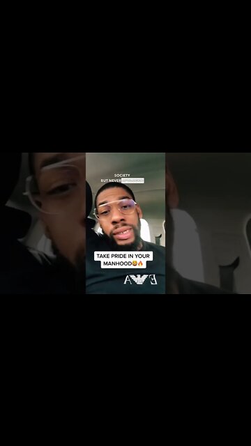 Take pride in being a man