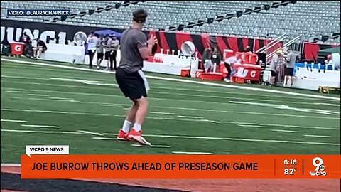 Joe Burrow participates in throwing session ahead of preseason opener