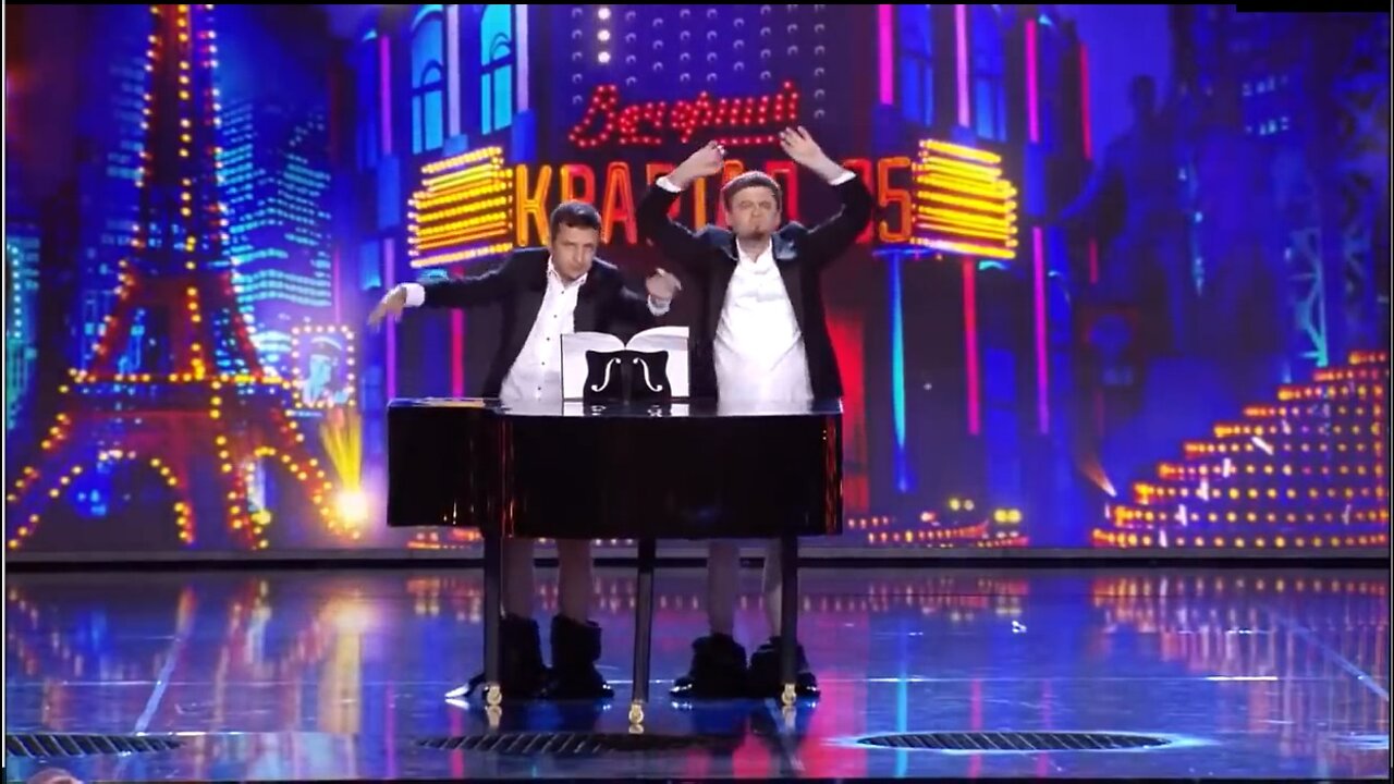 Zelensky Plays Piano with his Privates in Live Performance