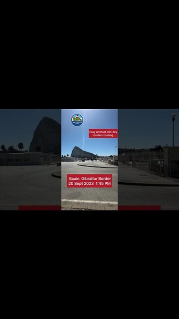 Spain Gibraltar Border 20 Sept 2023
