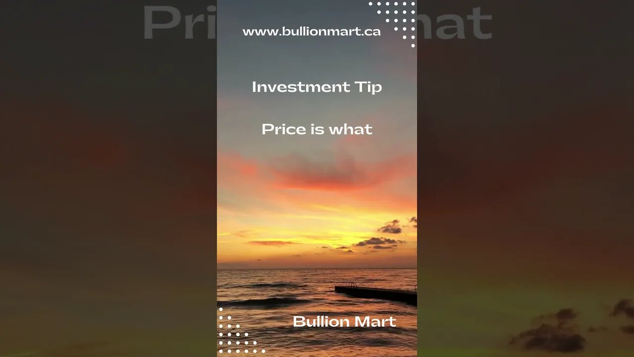 Investment Tip from Bullion Mart