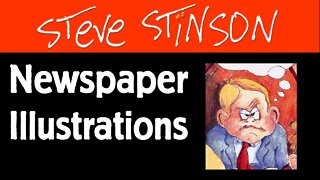 Newspaper illustrations by Steve Stinson