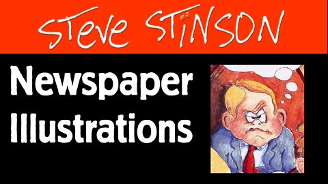 Newspaper illustrations by Steve Stinson