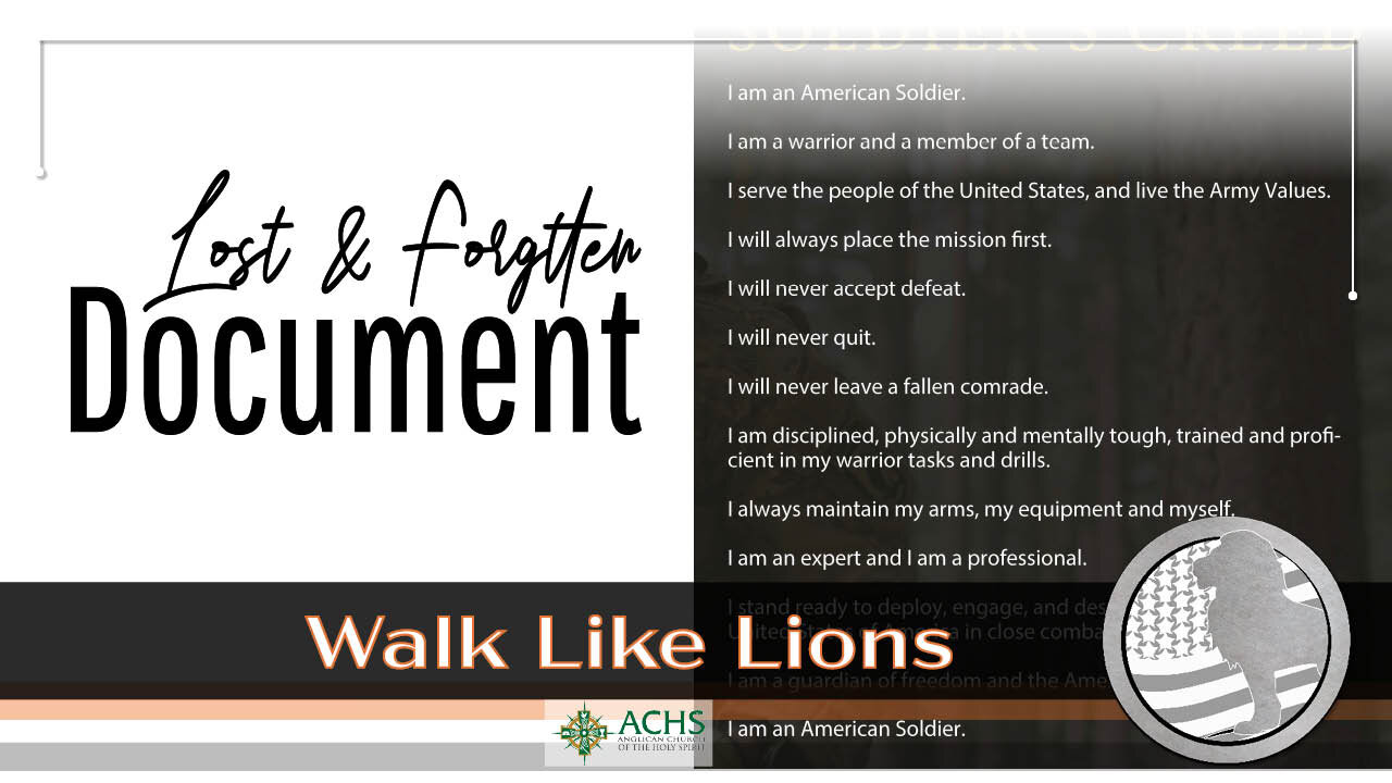 "Lost & Forgotten Document" Walk Like Lions Christian Daily Devotion with Chappy Aug 19, 2021