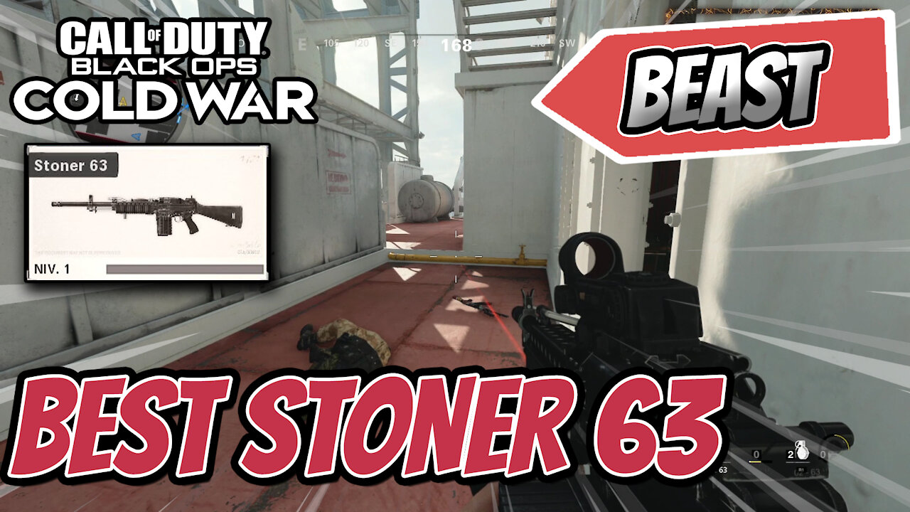 BEST Stoner 63 Class Setup when RANKING UP - Best Black Ops Cold War Stoner 63 Class Loadout