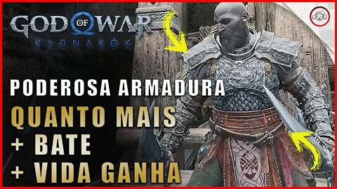 God of war Ragnarok, Como conseguir a Poderosa armadura que da vida enquanto luta | Super dica