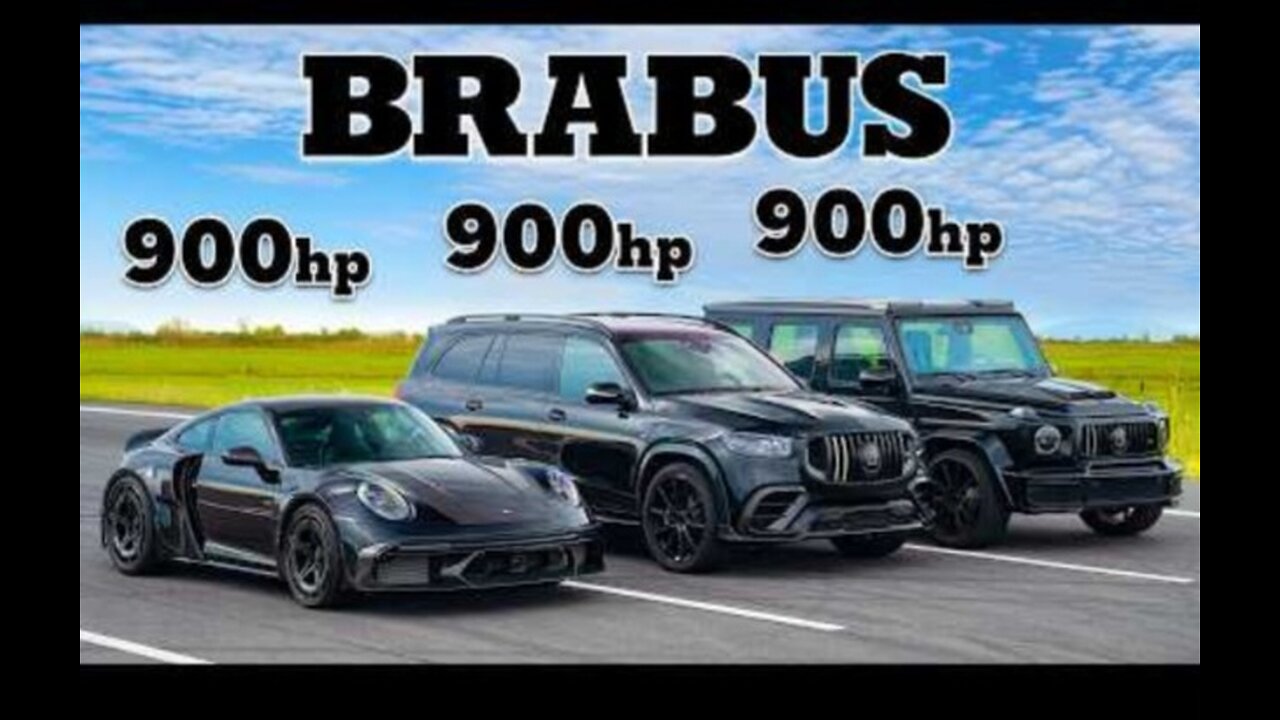 Brabus 900 Rocket R v 900hp AMGs DRAG RACE