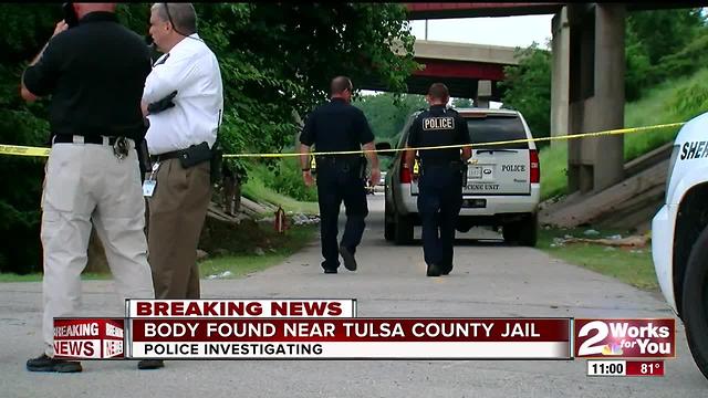 Tulsa Police investigate found body near the county jail