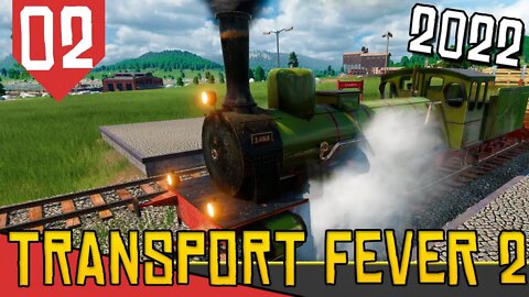 Unindo Transporte FERROVIÁRIO e FLUVIAL - Transport Fever 2 #02 [Gameplay Português PT-BR]