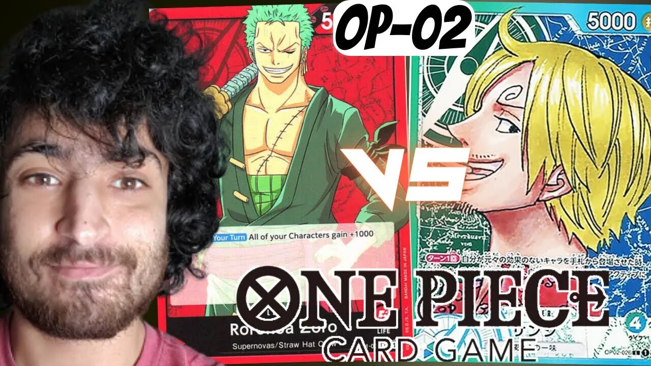 *OP02* Zoro VS Sanji | Red VS Green/Blue Matchup | One Piece Card Game PARAMOUNT WAR Gameplay