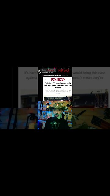 Witch Hunt... SO WHAT? says POLTICO ??!! What kind of country is this?#shortsvideo #shortsfeed