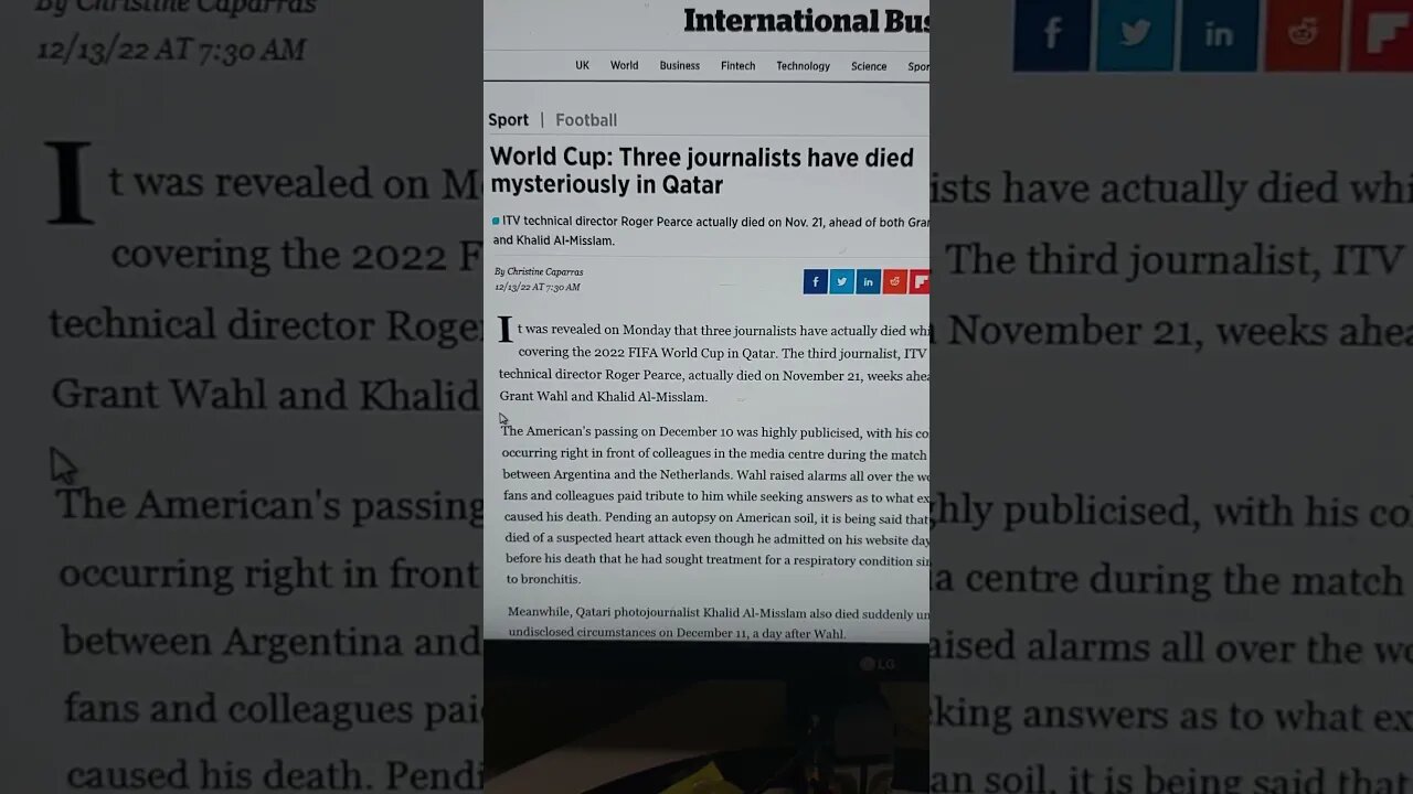 Journalists mysteriously dying at World Cup #worldcup #journalists #mysterious