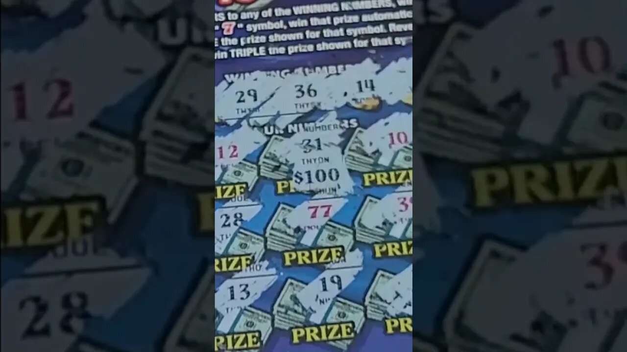HUGE WINNING Lottery Ticket Scratch Off! #Lottery #shorts