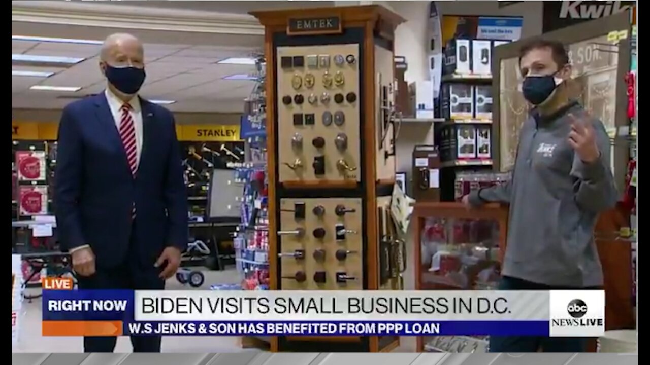 As Nation Collapses, Biden Shuffles & Mumbles At The Hardware Store