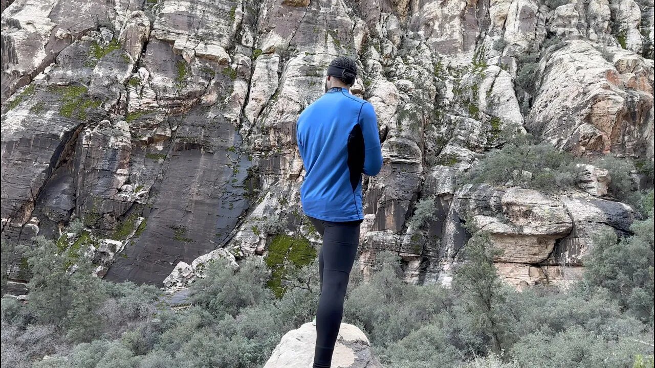 We went searching for a waterfall at Red Rock Canyon