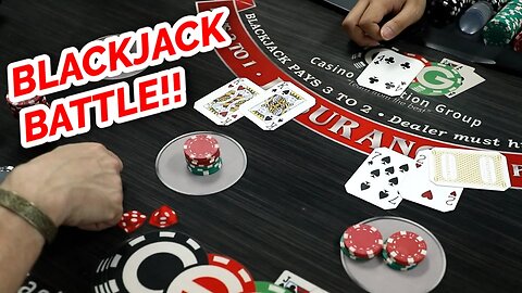 NEW MINI CRAPS TABLE!!! Blackjack Battle - Timmy Vs. David