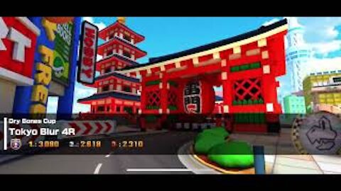 Mario Kart Tour - Tokyo Blur 4R Gameplay