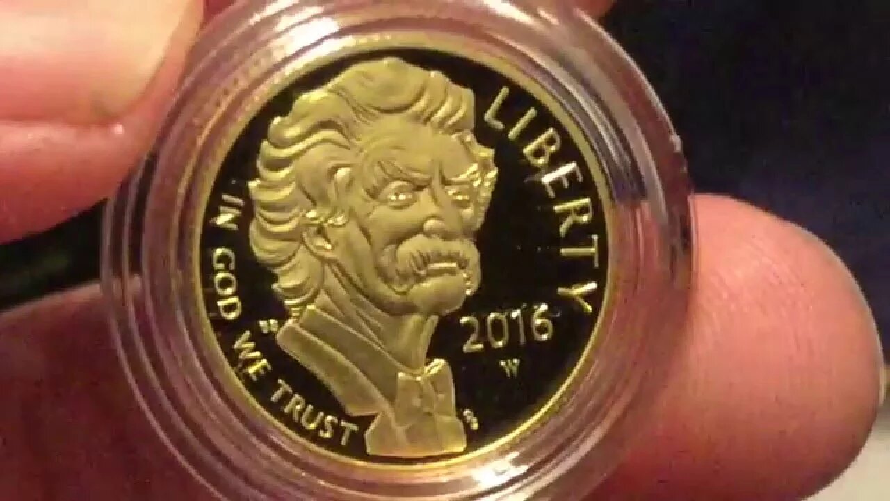 2016 Mark Twain Commemorative Gold Coin Unboxing