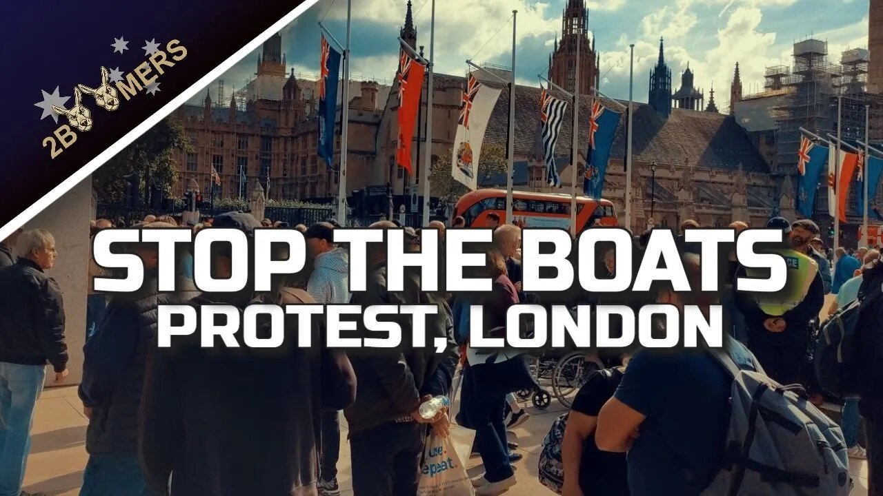 STOP THE BOATS PROTEST LONDON 24th SEPTEMBER 2022 - #djiaction3 #djiosmoaction