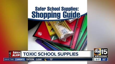 Toxic chemicals found in school supplies, research group finds