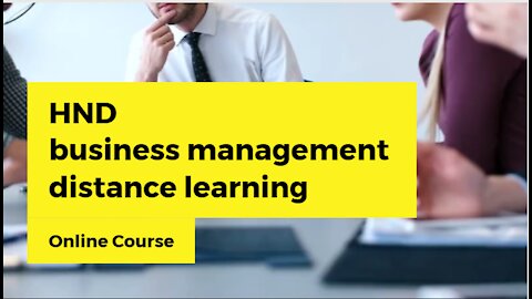 business management distance learning