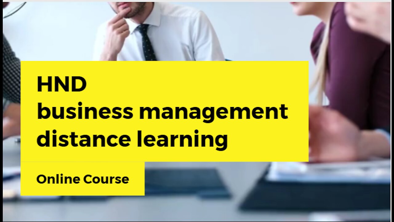 business management distance learning
