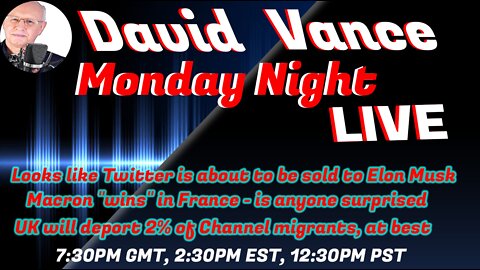 David Vance Monday Night LIVE