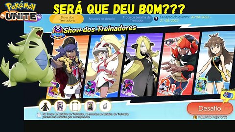 GAMEPLAY POKÉMON UNITE DESAFIO SHOW DE TREINADORES DIFICULDADE EXTREMA